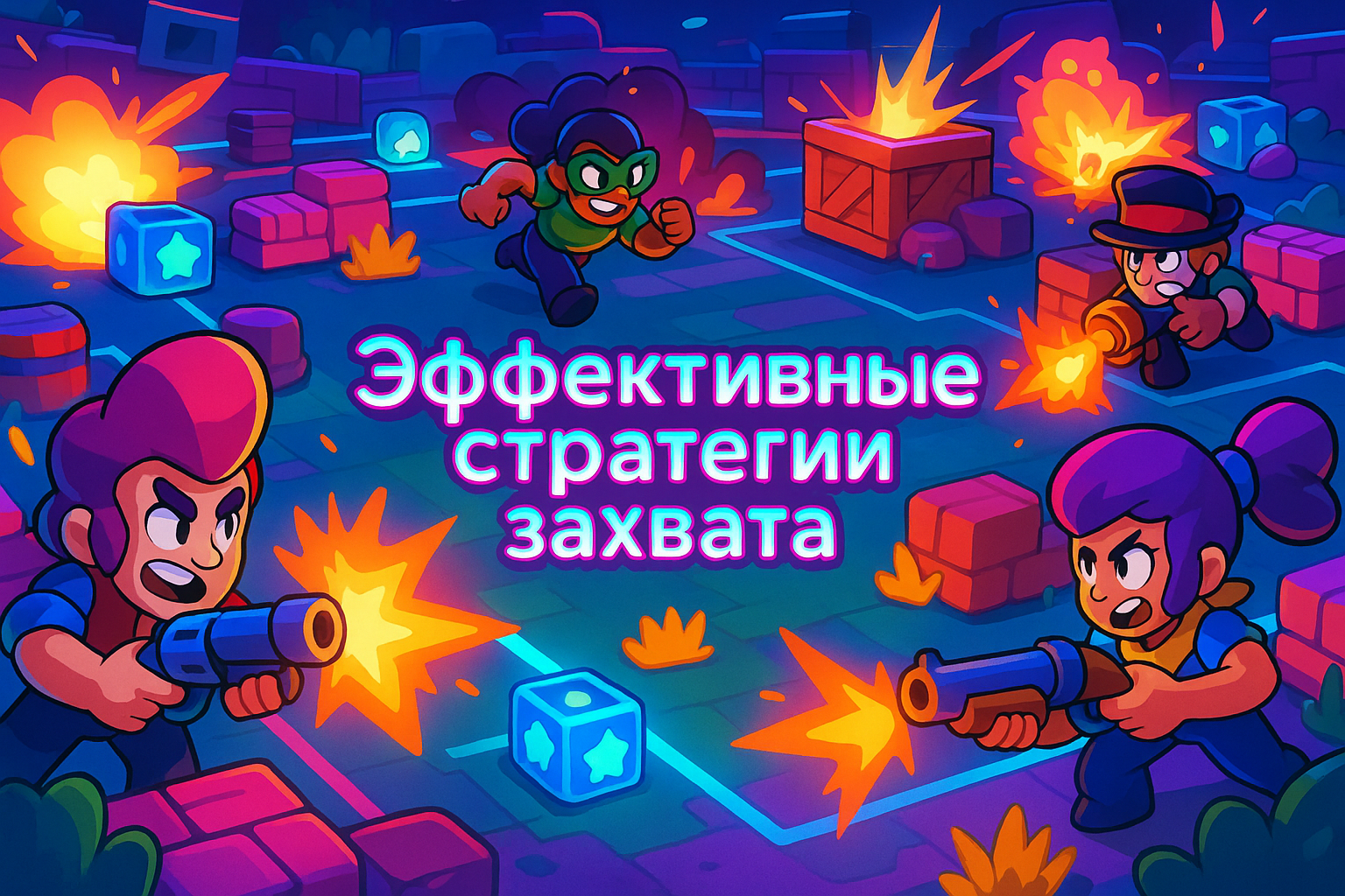 Побеждай в Brawl Stars: секреты стратегий захвата кристаллов для команды мечты