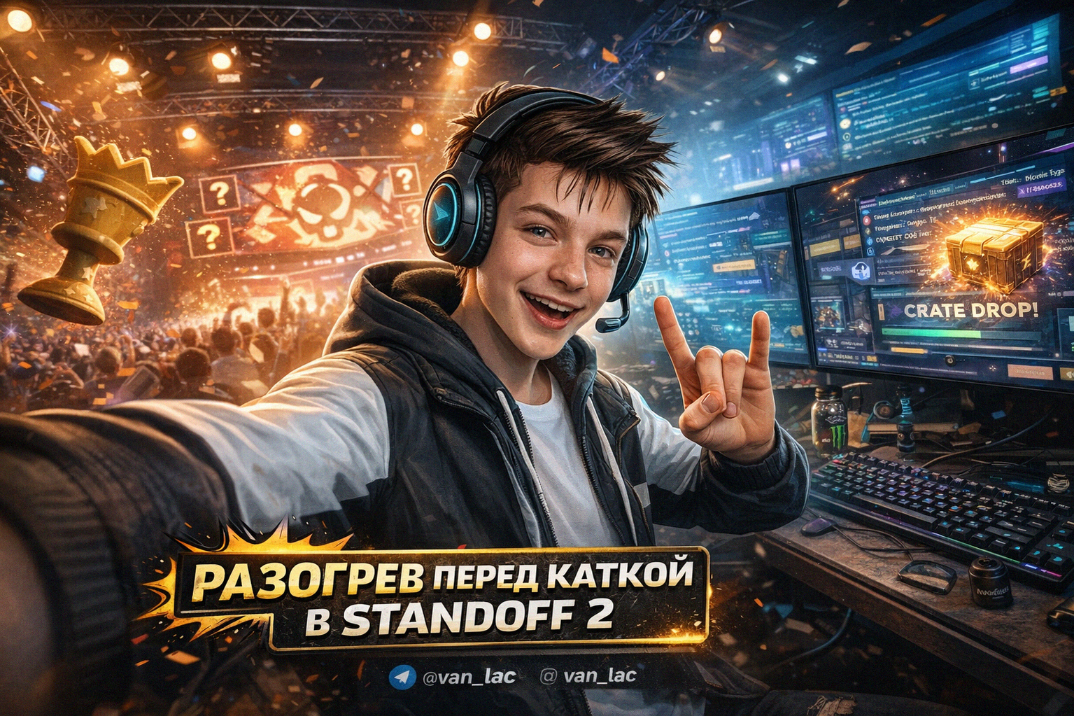 Разогрев рук перед игрой в Standoff 2